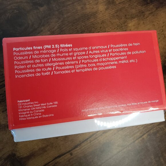 New/Sealed O2 Curve Face Mask 1.2 Premium Respiratory Protection *earthquake kit - Picture 10 of 10